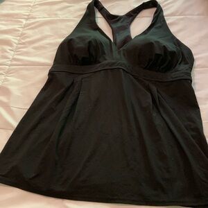Lands End black swim top. Women’s 18